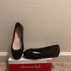 NEW American Eagle Blk 5W slip on flats
